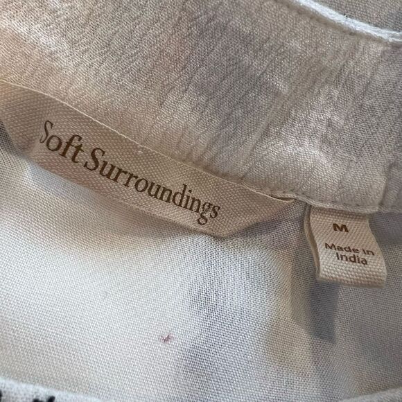 Soft Surroundings Eleandra Gauze Tunic Size M - Picture 5 of 7